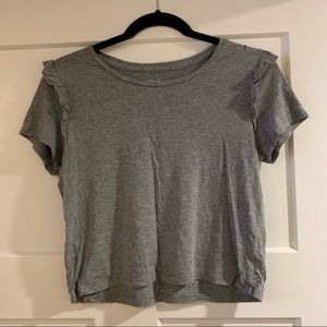 🦋2/$15🦋 Aerie Cropped Gray T-shirt